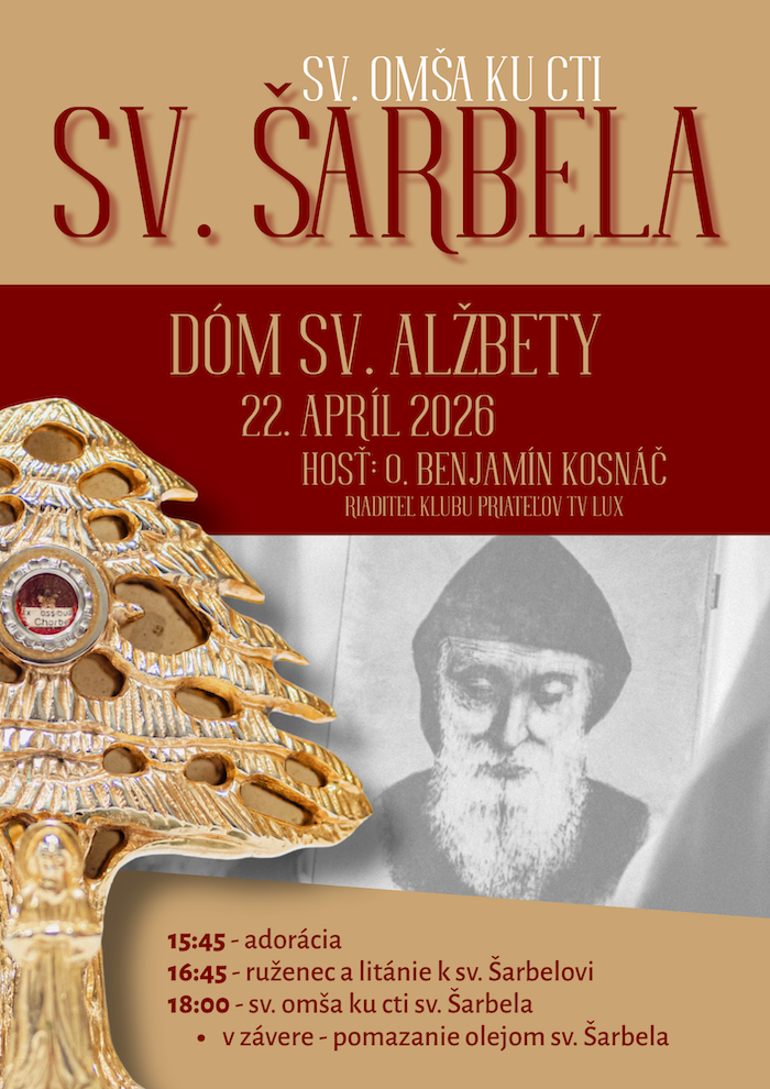 Aprílová sv. omša ku cti sv. Šarbela